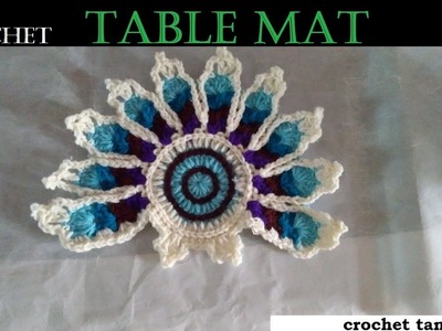 Table mat crochet | croche tamil |