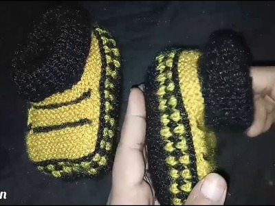 160 * Knitting booties for 1+ yr to 2yr Baby boys