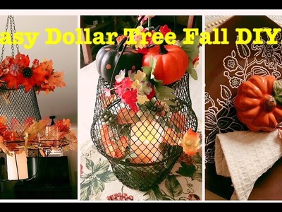 2 Easy Dollar Tree DIY Farmhouse Fall Decorations (2018)