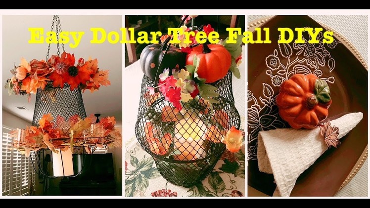 2 Easy Dollar Tree DIY Farmhouse Fall Decorations (2018)