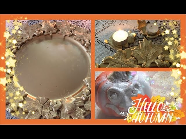 ~3  FALL DIY’s - Fall Room Decor - Pier 1  Dupe Fall Charger ~