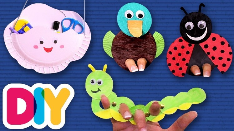 4 Amazing PAPER PLATE CRAFTS you can do with your kid | Fast-n-Easy | DIY Arts & Crafts