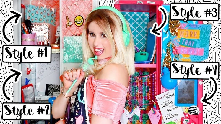 5 DIY Locker Styles, Decor & Ideas For Back To School + School Supplies Shopping!
