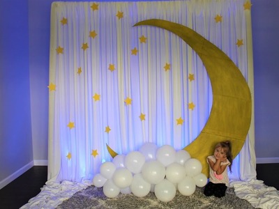 Baby Shower Moon Backdrop DIY | How To