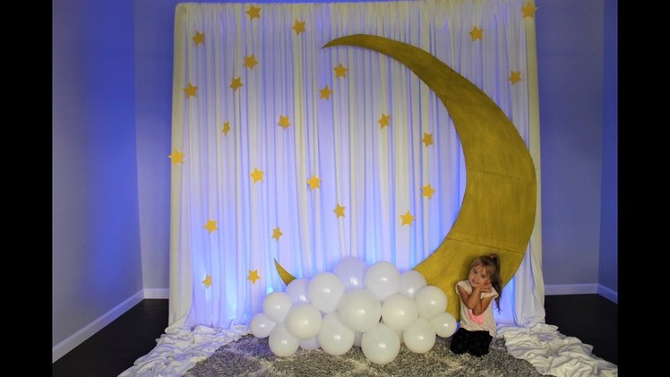 Baby Shower Moon Backdrop DIY | How To