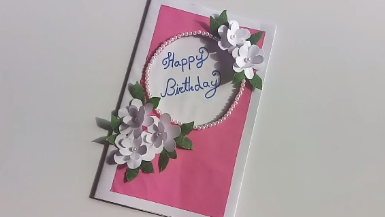 Beautiful Handmade Birthday card idea-DIY Greeting Cards for Birthday.