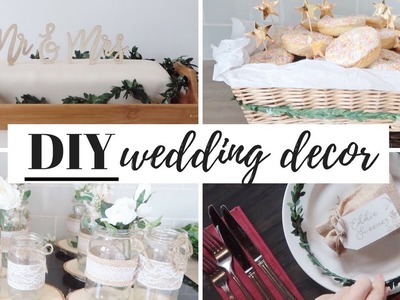 BUDGET DIY WEDDING DECORATIONS, CAKE AND FAVOURS | UK 2018