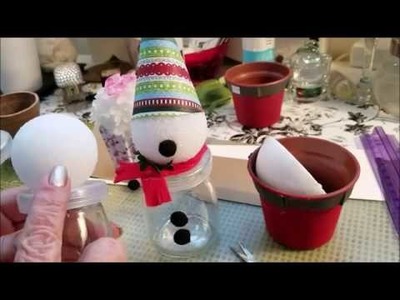 Christmas in July DIY #8 Snowman jar Cupcake and Santa pants