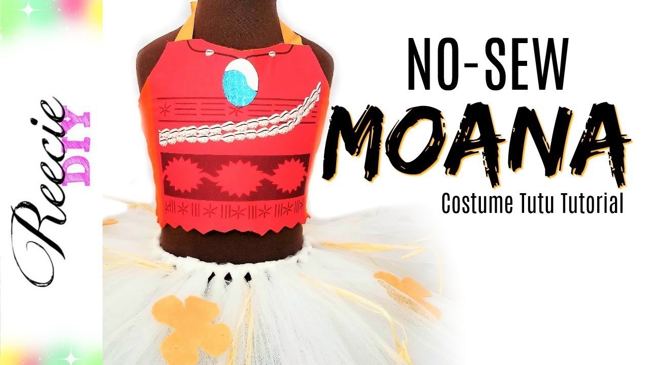 D I Y Moana Inspired No Sew Costume Tutu