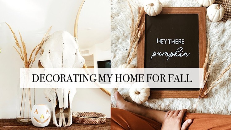 Decorating My Home For Fall - thrifted items & DIY's