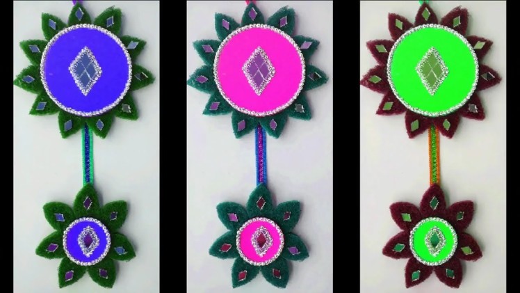 DIY - AWESOME WALL HANGING TORAN MAKING AT HOME || HOW TO MAKE WALL HANGING TORAN || BEAUTIFUL TORAN