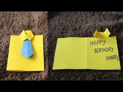 DIY - Beautiful Handmade Birthday card idea for Husband