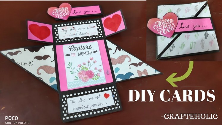 DIY birthday card | diy foldig card | cards for birthday| handmade birthday card ideas