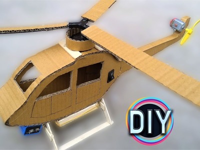 DIY Cardboard Helicopter (VERY EASY) | The DIY Channel