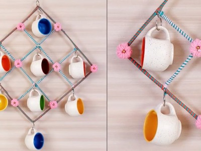 DIY Cup Wall Decor Craft Idea || Wall Hanging Craft Idea || Home Decoration Idea || Handmade Craft