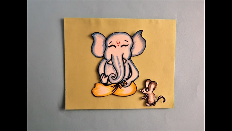 DIY | Cute Ganesha | Greetings | Ganpati bappa morya