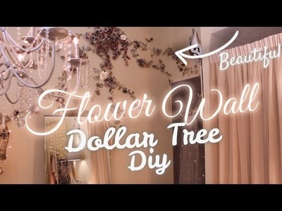 DIY DOLLAR TREE Flower Wall