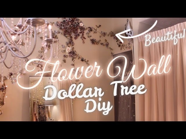 DIY DOLLAR TREE Flower Wall