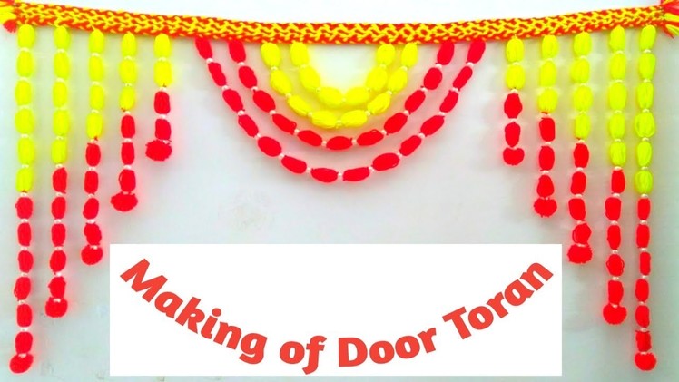 DIY -Door Hanging Toran From Woolen. Beautiful Door toran.get ka toran. Bandharwal DIY