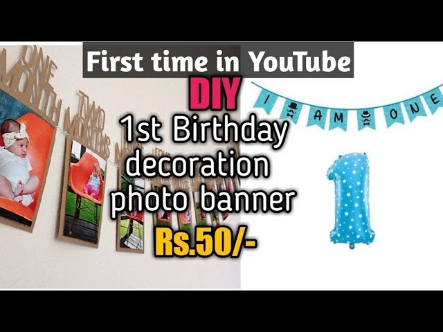 DIY FIRST BIRTHDAY DECORATION WITH SIMPLE THINGS || MY BABY'S BDAY DRESS+ACCESSORIES