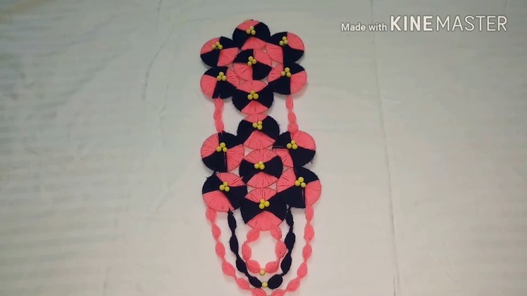DIY - Handmade easy wall hanging by waste bangles in hindi step by step.|| By - All In One