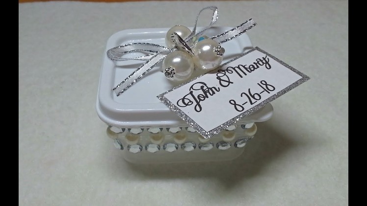 DIY~Make Cute Wedding Favor Mini Candy Bar Holders  Using D.T. Materials!
