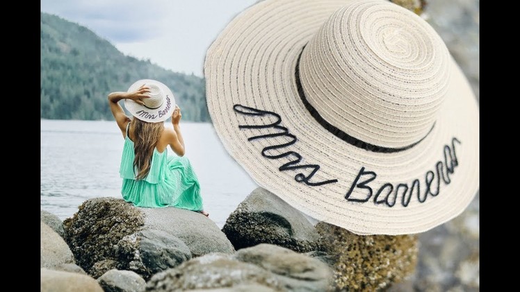 DIY PERSONALIZED SUN HAT! ONLY $2 !