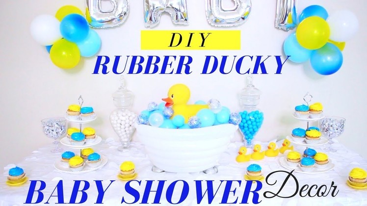 DIY | Rubber Ducky Baby Shower Centerpiece | Baby Shower Decoration Ideas