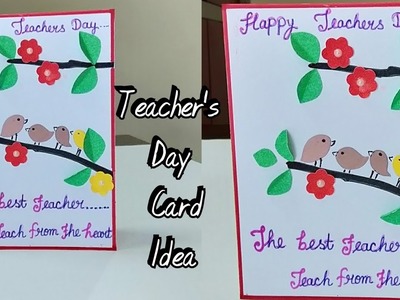 DIY Teacher's Day Card | How To make card for Teacher's Day | Making Card for Teacher from kids