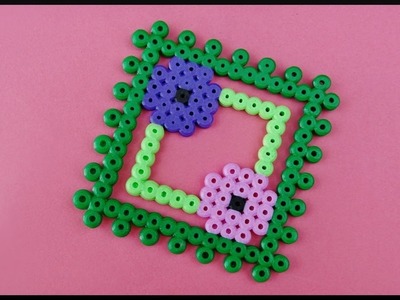 DIY Time Lapse | Perler Beads Flower Party Coaster | Bügelperlen Blumen Tassen Untersetzer