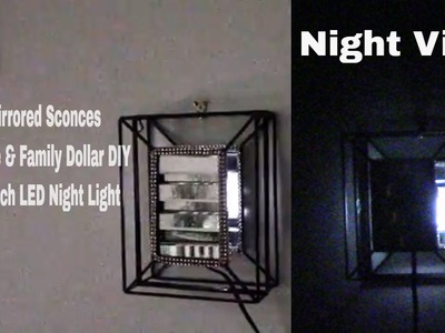 DIY Wall Sconces w. MAZ-TEK Plug-In Led Lights- Home Decor-Dollar Stores