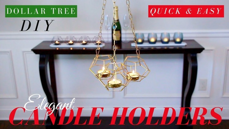 Dollar Tree DIY Candle Holders | Dollar Tree DIY Room Decor | ONLY $4.