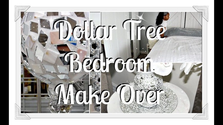 ????Dollar Tree Glam|| ????Bedroom Makeover Vlog||???? DIY Canvas Picture????????????