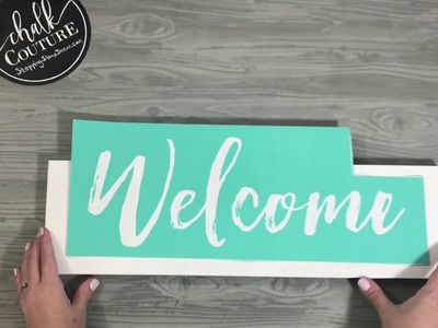 Easy DIY Wooden Welcome Farmhouse Sign