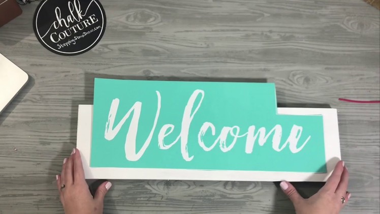 Easy DIY Wooden Welcome Farmhouse Sign