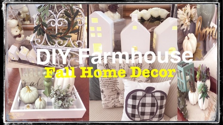 EASY FARMHOUSE DIY FALL HOME DECOR BUDGET-FRIENDLY HAUL IDEAS DIYS TIPS (2018)