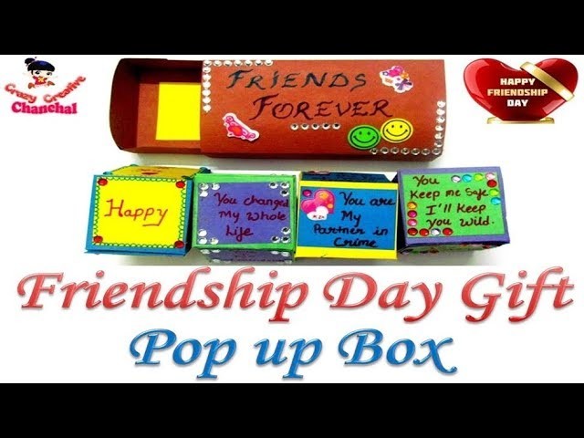 Friendship Day Gift Ideas Pop Up Box Card DIY Easy and Quick |Handmade Last Minute Gift Idea