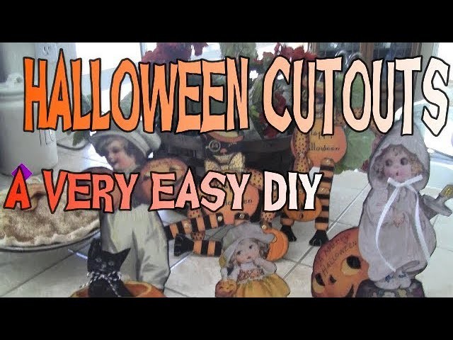Fun DIY. Vintage. Halloween Cutouts.  2018