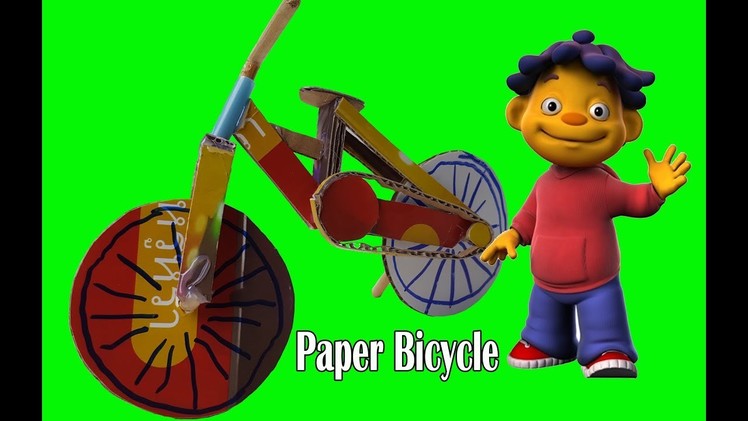 How To Make a Paper Bicycle, DIY Paper, Cardboard Bicycle.