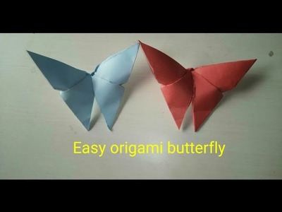 How to make a paper butterfly in 2 minutes.  Easy Home Decor