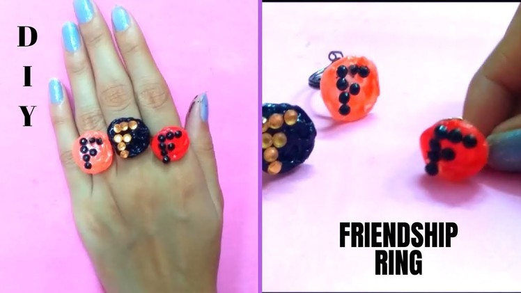 How to make friendship ring!Easy DIY ring!Best last minute gift for friends