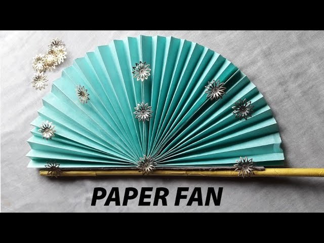 How to make hand fan with paper||Orgami fan || Chaina fan|| Art and craft house