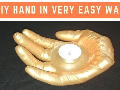 How to make hand from plaster of Paris!! DIY art from plaster of Paris!!