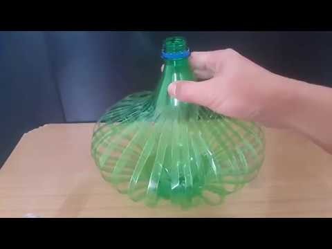 How to make Night Lamp Light Stand from Plastic bottle DIY