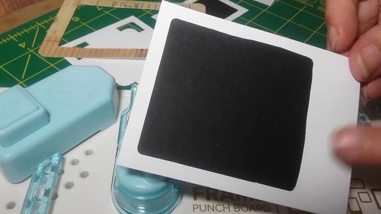 How to make Polaroid Photo Frames from the West Re Memory Keepers Frame Punch Board