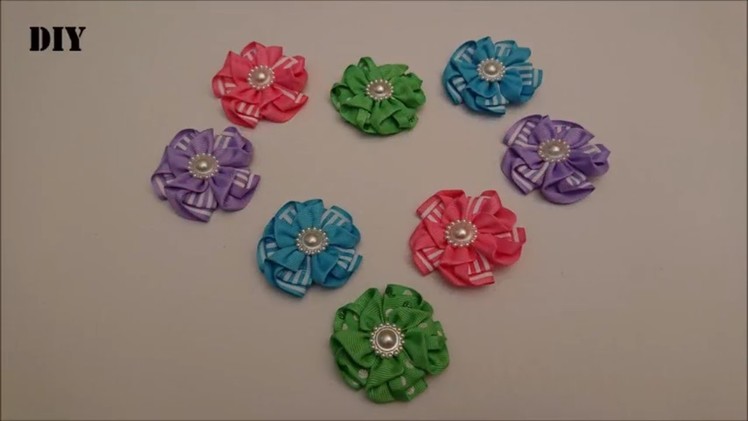 Kanzashi Flower Hair Clips 5.5 cm DIY