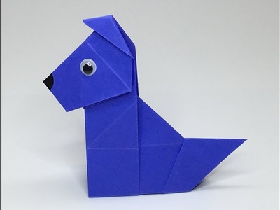 Origami Dog #3 Easy Simple & Fun - A to Z DIY ORIGAMI PAPER CRAFT