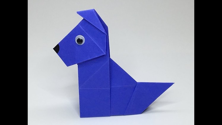 Origami Dog #3 Easy Simple & Fun - A to Z DIY ORIGAMI PAPER CRAFT