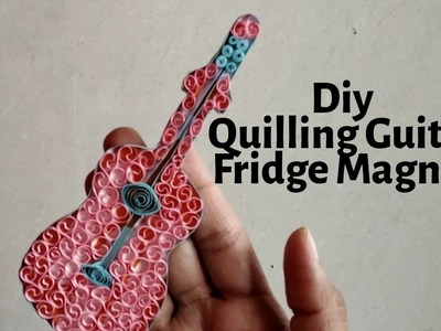 Quilling Guitar. DIY Quilled Guitar. Quilling fridge magnet