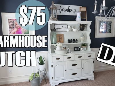 The $ 75 Farmhouse Hutch -  Easy DIY Project